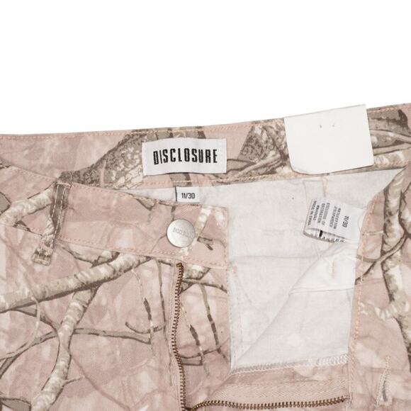 Disclosure x Refrain Camo Wide Leg Pants Women’s 13/31 Y2K Tree Print Cargo - Picture 5 of 6